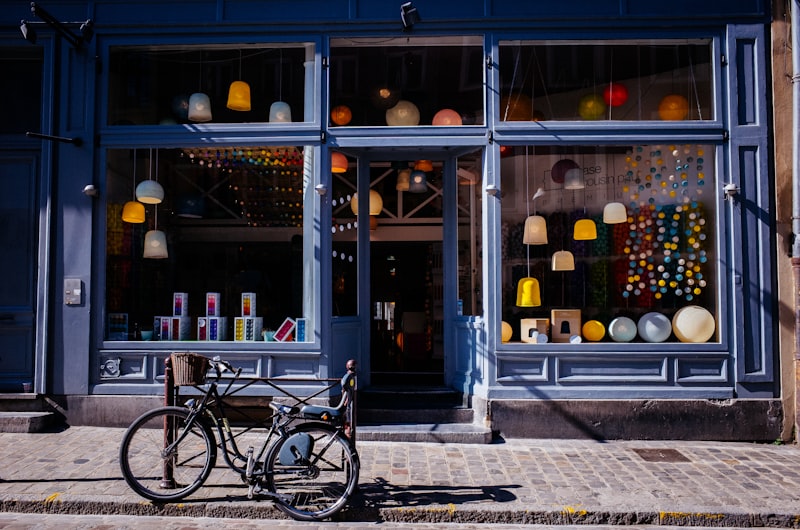 Small business entrepreneur storefront and retail trade